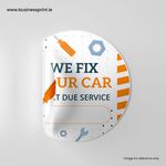Double-Sided Car Service Stickers