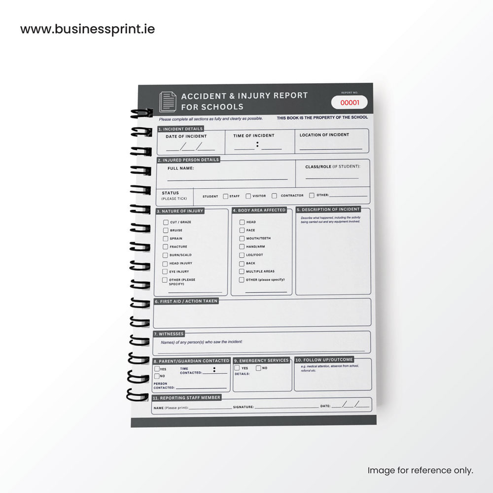 Accident & Injury Report for Schools