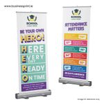 School Attendance Roll-Up Banners