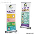 School Attendance Roll-Up Banners