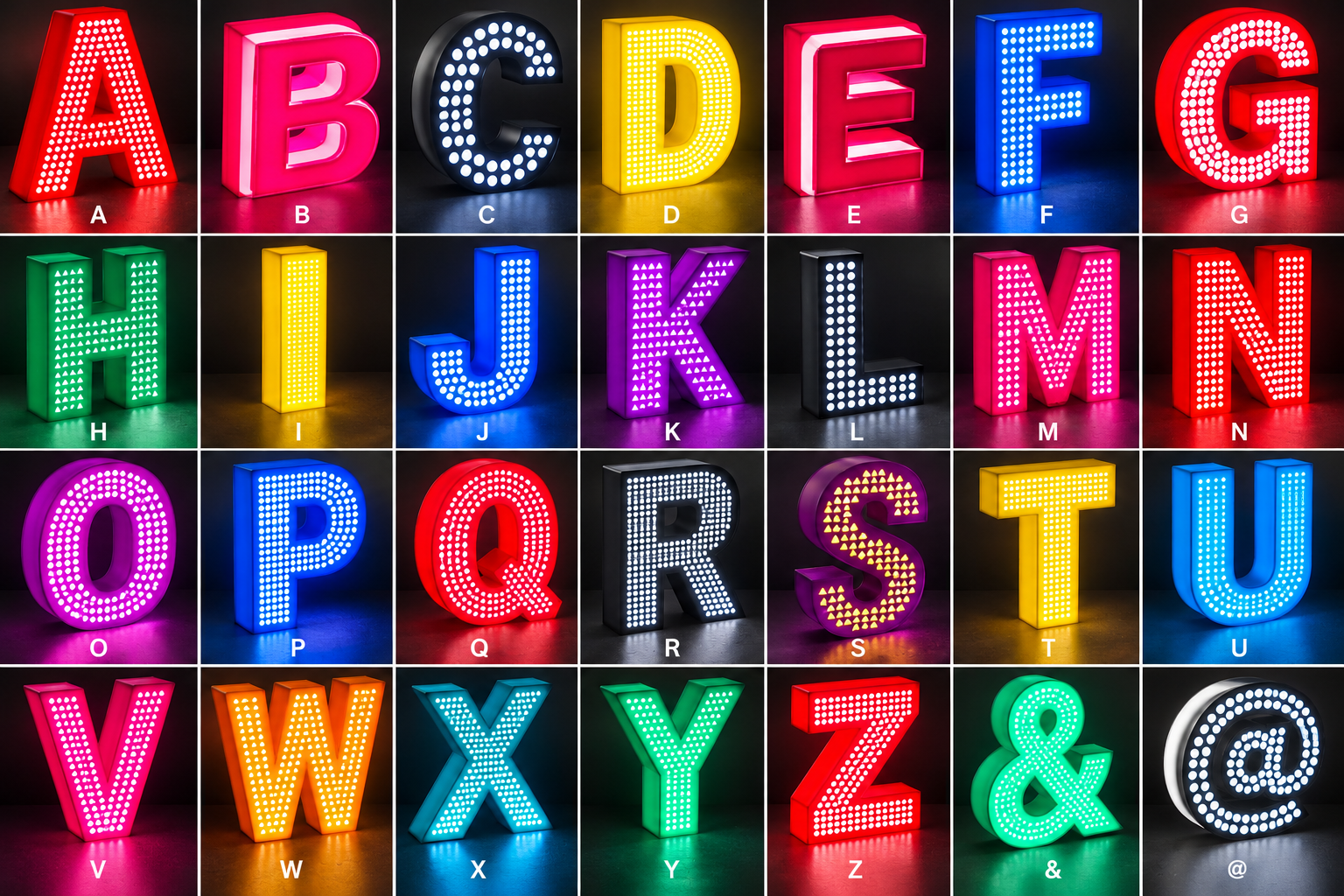 LED 3 D Signs
