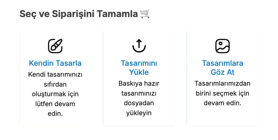 Baskı Adam Tasarımını Yükle seçeneği