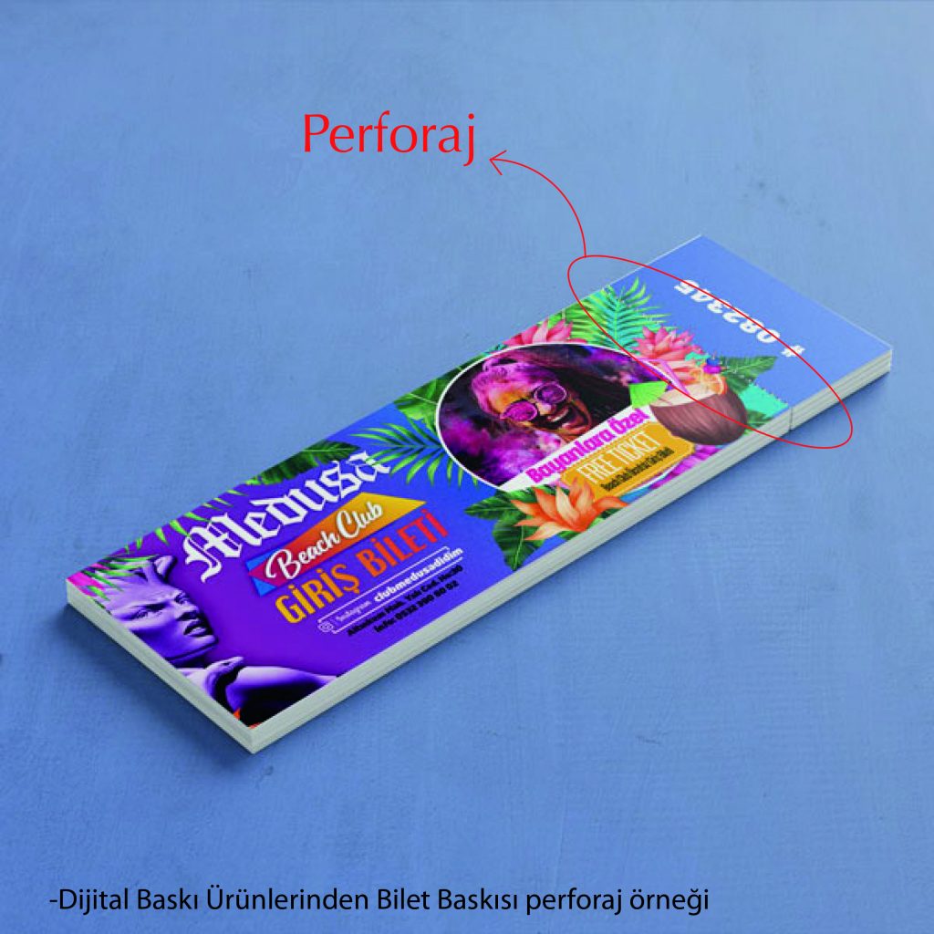 Perforajlı kağıt örneği