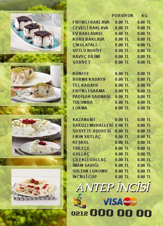 A5 - Ön, Arka - Restaurant