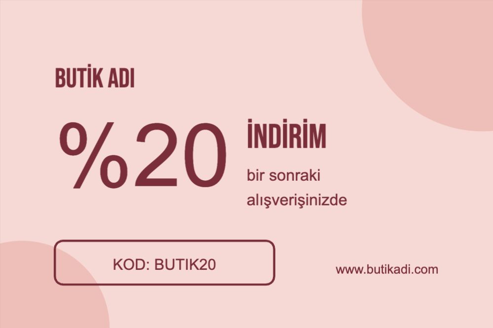 Butik İndirim Kartı