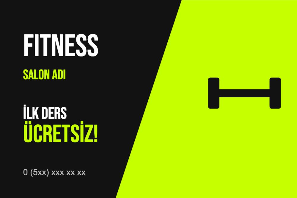 Fitness Salonu Kartı
