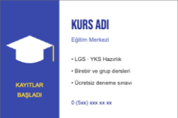 Eğitim Kursu Tanıtım Kartı