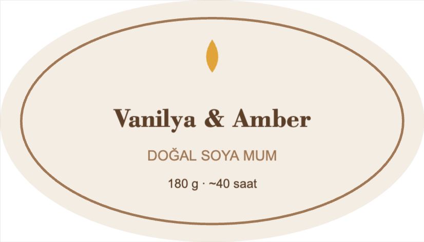 Mum Oval Etiketi