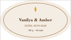 Mum Oval Etiketi