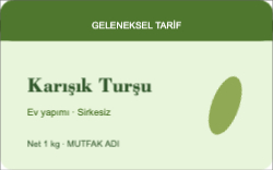 Turşu Kavanoz Etiketi