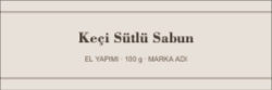 Sabun Bandı Etiketi