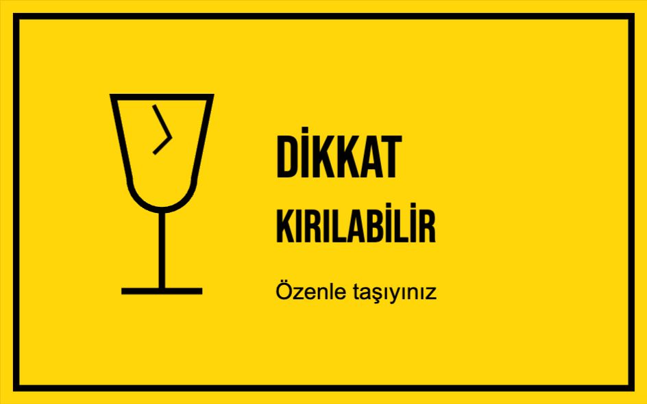 Kırılabilir Kargo Etiketi