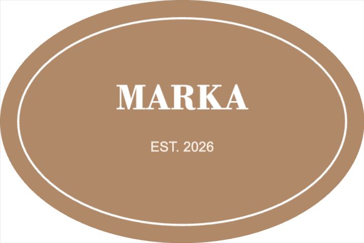 Logo Kraft Oval Etiket