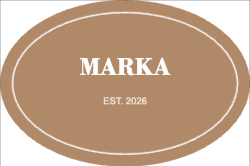 Logo Kraft Oval Etiket