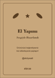 El Yapımı Kraft Teşekkür Kartı