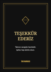 Takı Lüks Teşekkür Kartı