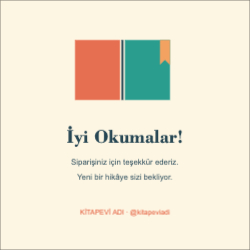 Kitap Kırtasiye Teşekkür Kartı