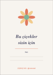 Çiçekçi Not Kartı
