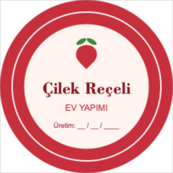 Ev Yapımı Reçel Etiketi