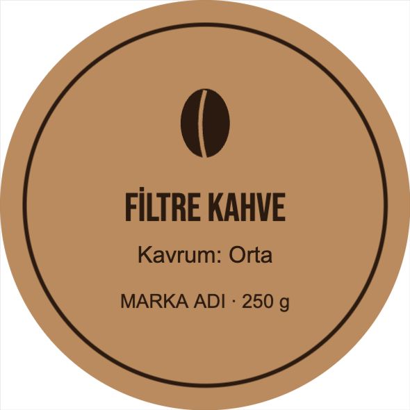 Kahve Paketi Etiketi
