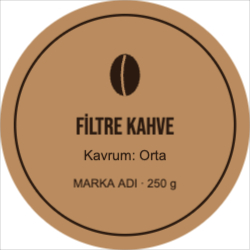 Kahve Paketi Etiketi