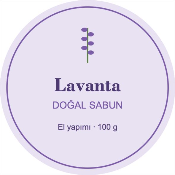 Lavanta Sabun Etiketi