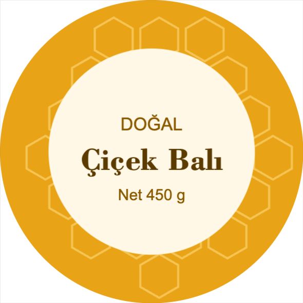 Bal Kavanozu Etiketi