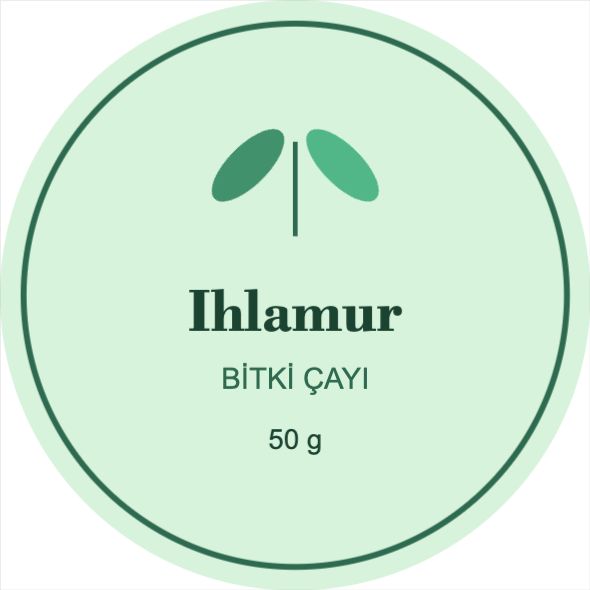 Bitki Çayı Etiketi