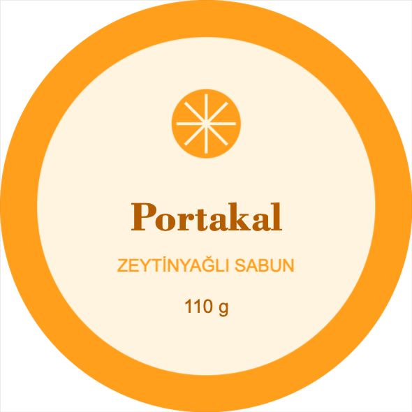 Portakal Sabun Etiketi