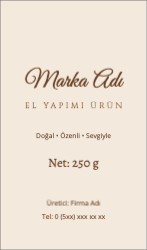 El Yapımı Ürün Etiketi
