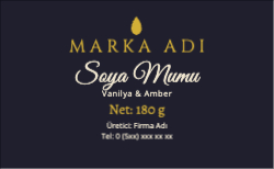 Mum Etiketi - Lacivert