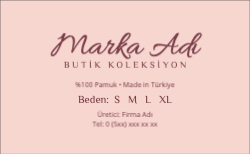 Butik Marka Etiketi