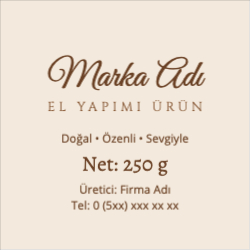 El Yapımı Ürün Etiketi