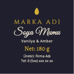 Mum Etiketi - Lacivert