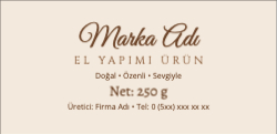 El Yapımı Ürün Etiketi