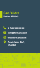 Kartvizit - Reklam 1 &Ouml;n