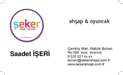 Oyuncakçı Kartvizit Tasarımı &Ouml;n