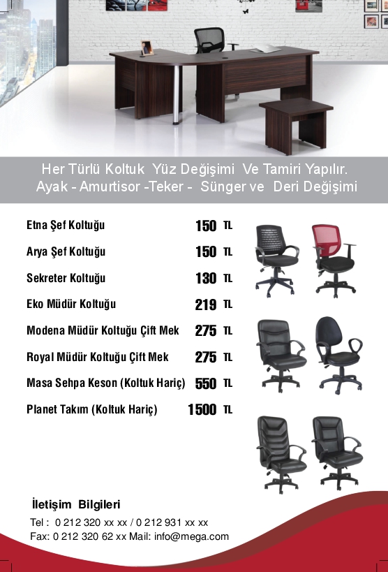 Mobilyacı Broşür Tasarımı