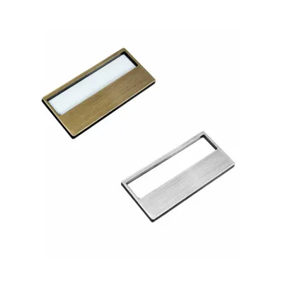 Metal Name Badge / Nameplate with Window