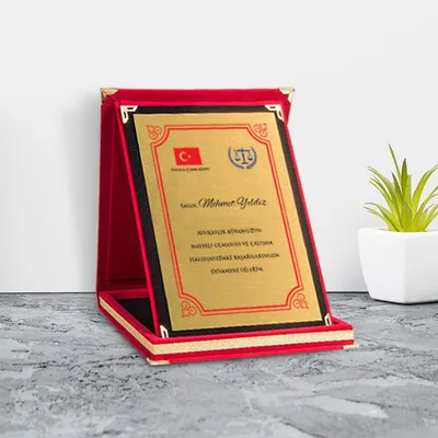 metal plaket