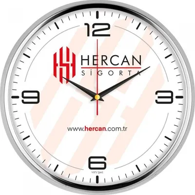 Stainless Metal Wall Clock 31 cm