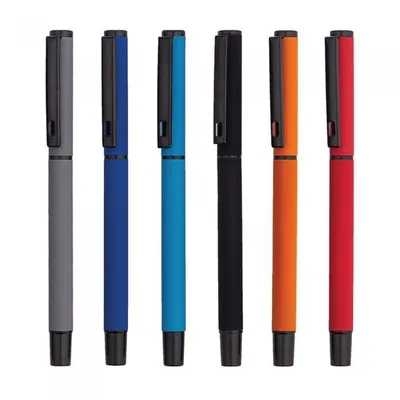 Rubber Body Metal Roller Pen 16130