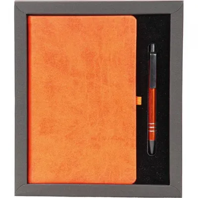 Termo Deri Defter ve Metal Kalem Seti