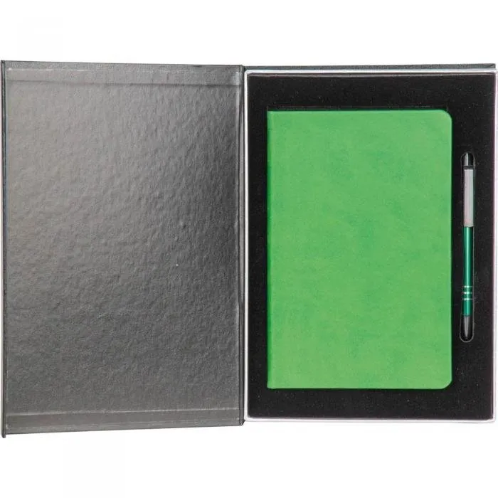 Deri Kutulu Defter ve Kalem Seti 13x21