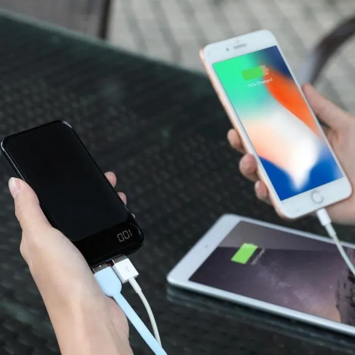 Işıklı Logolu Powerbank 10000 mAh