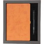 Termo Deri Defter ve Metal Kalem Seti