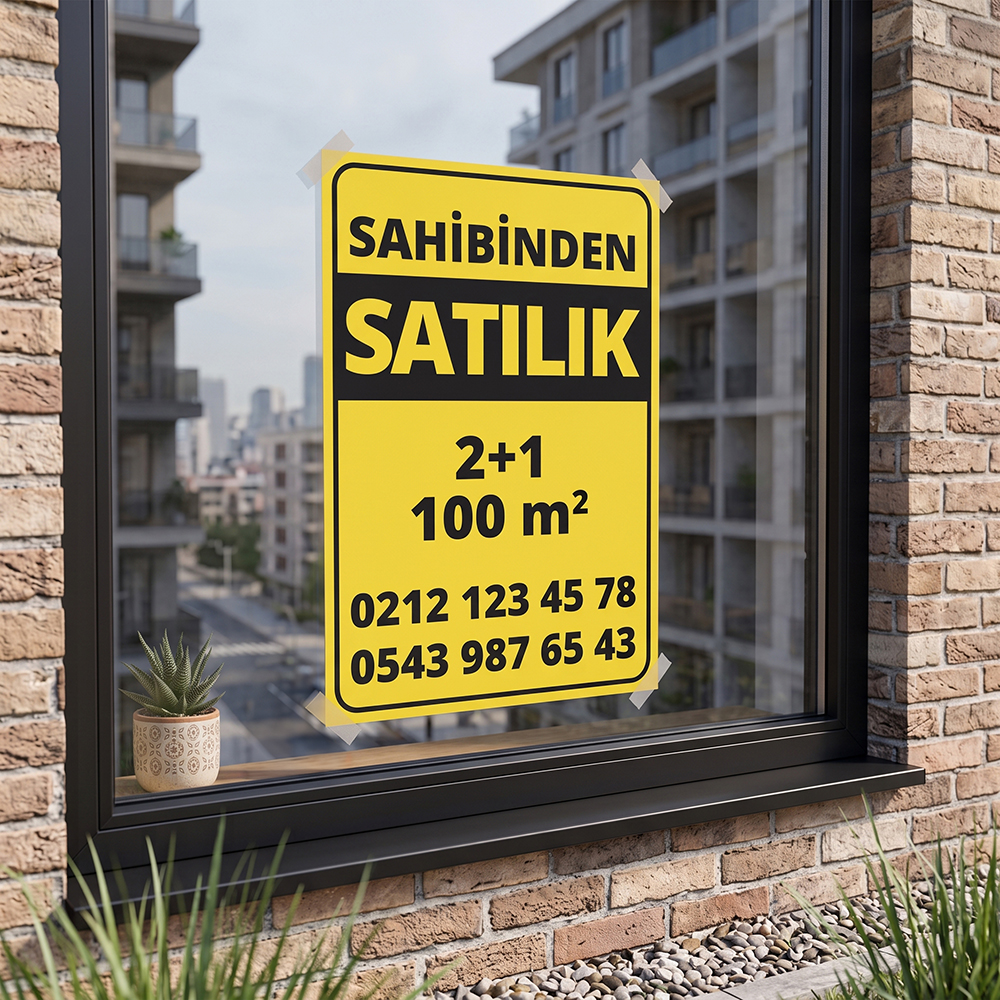 Satılık / Kiralık İlanı Satılık/Kiralık Afişi