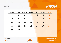 2027 Piramit Masaüstü Takvim Tasarımı