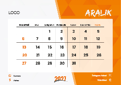 2027 Piramit Masaüstü Takvim Tasarımı