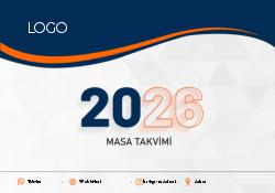 2026 Masaüstü Takvim Tasarımı